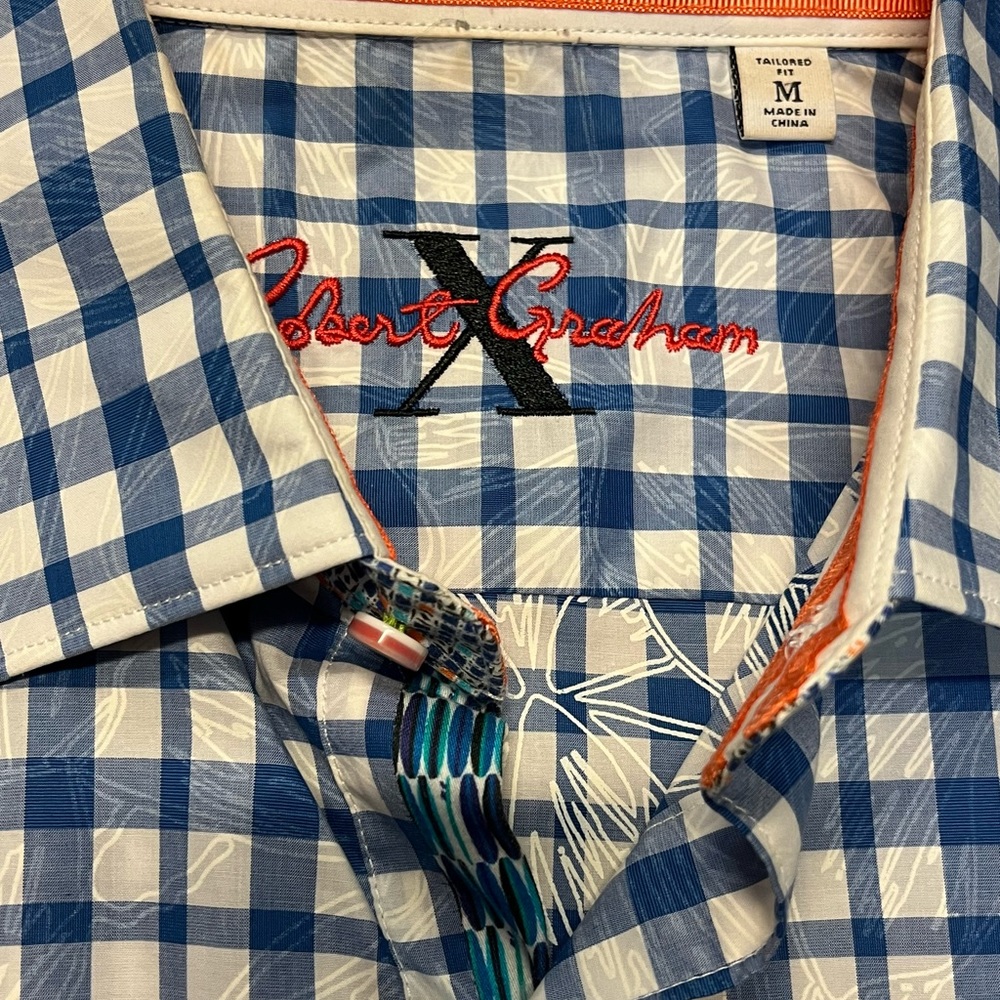- - Robert Graham Plaid Button Down, Collared Shi… - image 3